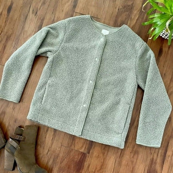 NWOT Joie Sage Green Teddy Jacket - Picture 2 of 13